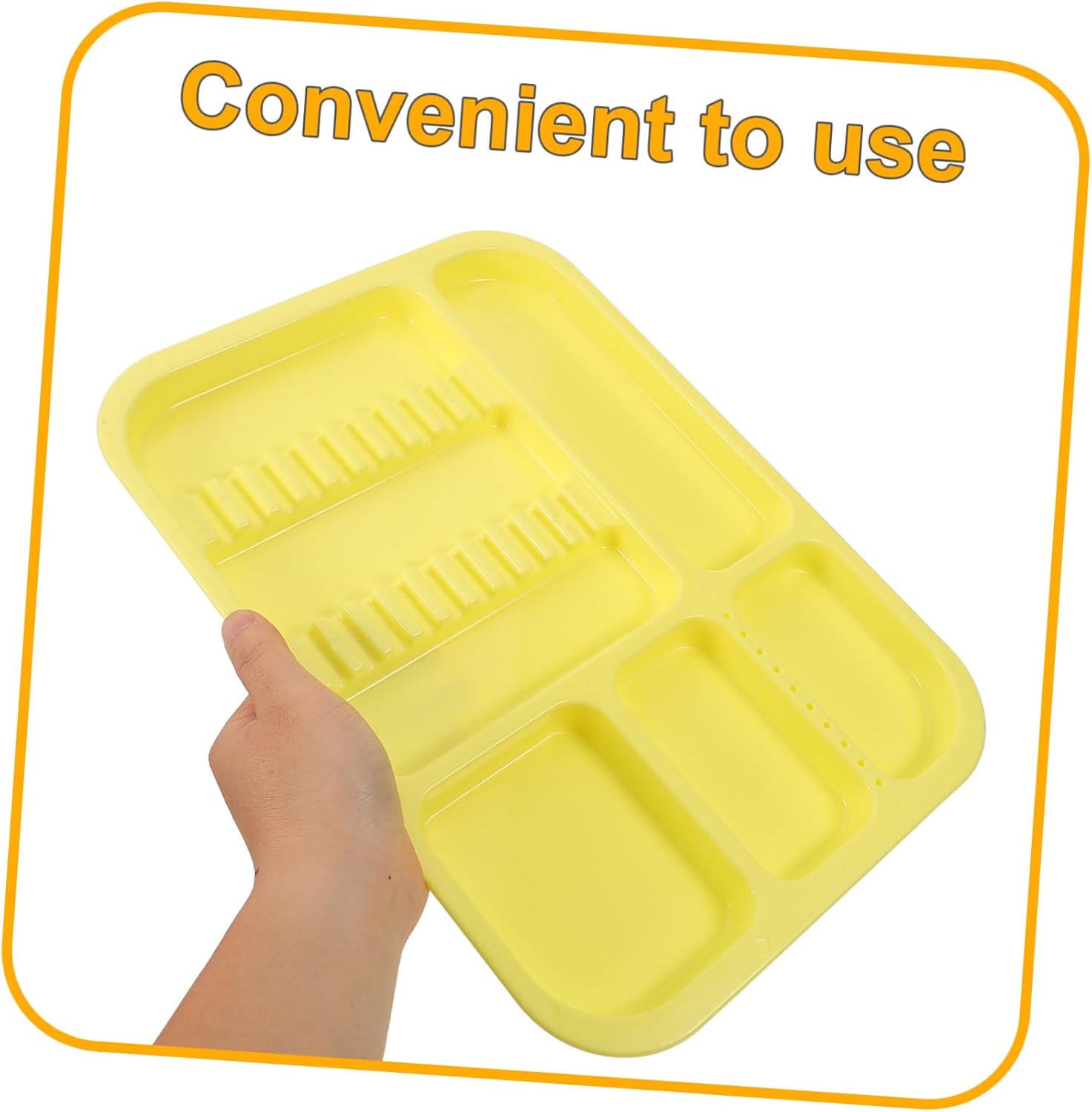 CHILDWEET 2pcs Divided Plastic Tray Material for Organized Storage for Oral Treatment Salon Tools Home Use