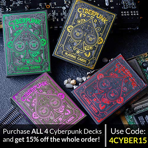 Cyberpunk Purple Playing Cards - Image 6
