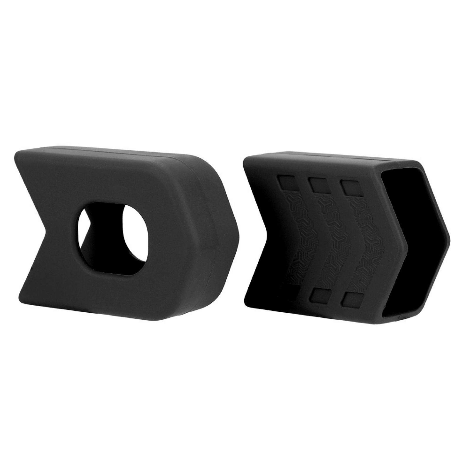Fundas para Platos y Bielas de Bicicleta, Protector de Silicona para Manivela, Negro, 1 Par