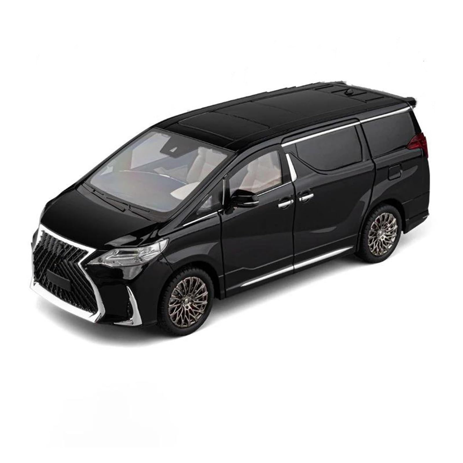 BANKOTO Diecast Car 1:18 For Lexus LM300 MPV Alloy Metal Diecast Model Car Collectibles Holiday Collectible(Black)