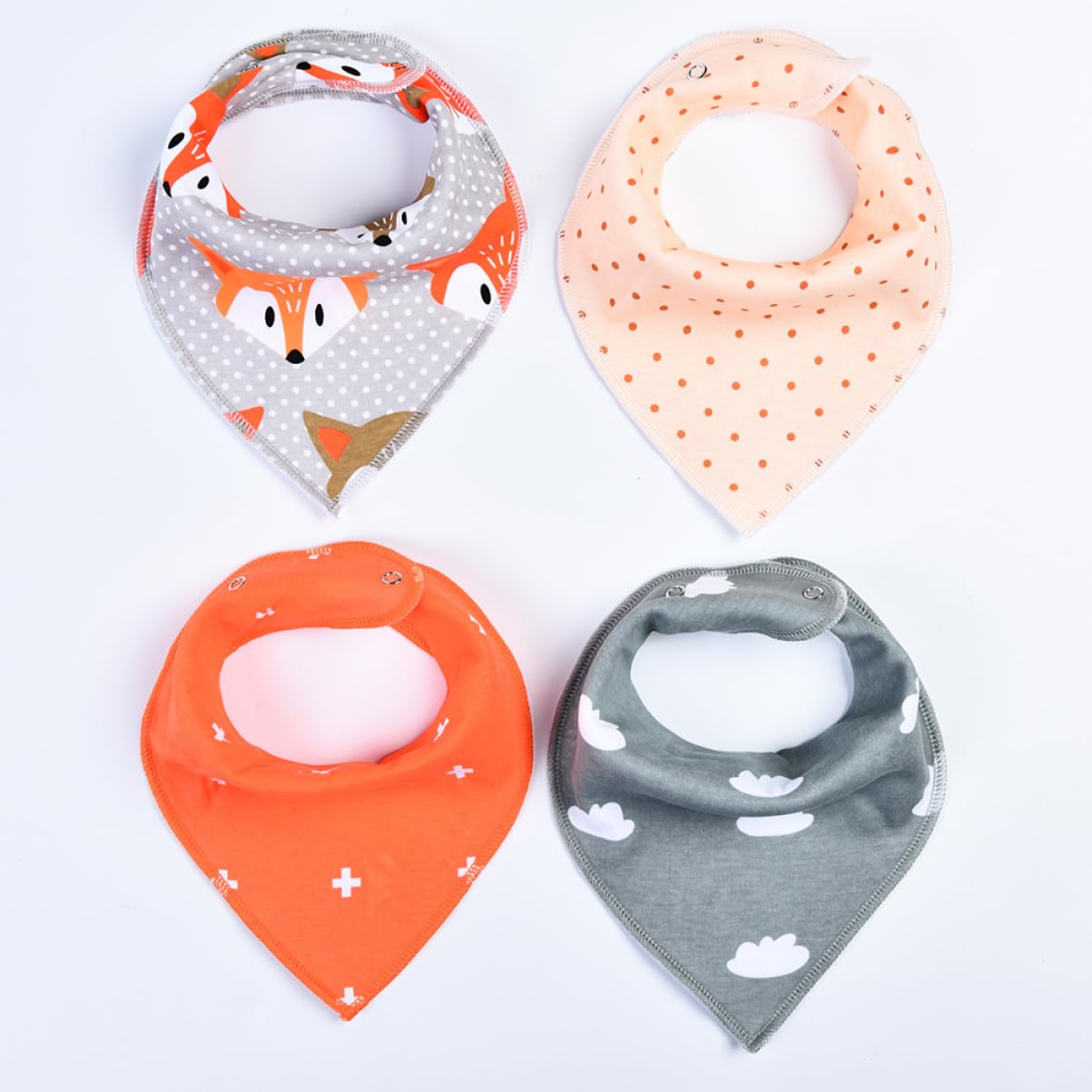 TOYANDONA 12pezzi Bavaglini Bandana Cotone Per Ragazzo Ragazza Da Assorbenti e Morbidi Per e Pasti Design Alla Moda e Unisex Protezione Contro Sudore Macchie