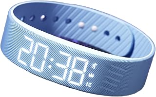 Reloj inteligente impermeable con alarma de vibración silenciosa, contador de pasos, monitor de sueño, cronómetro, correa de silicona, carga USB, negro, blanco, rosa, azul, para adultos, fitness, uso