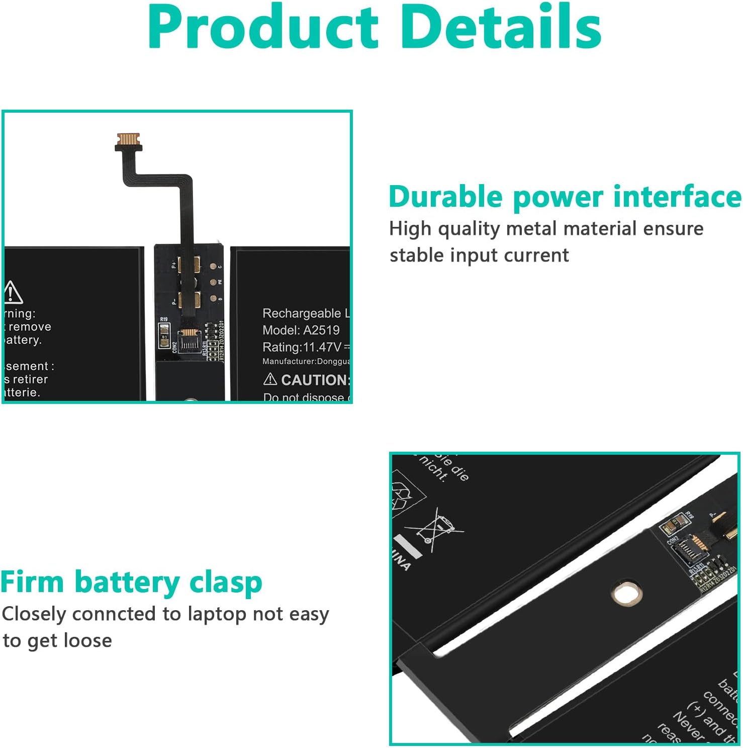Futurebatt A2519 Battery Replacement for A2442 MacBook Pro 14 inch（2021），EMC 3650 8102