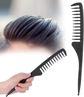 Pente De Dentes Largos, Pente De Óleo Largo Para Fabricantes De Pipoca Pente De Cabeleireiro Para Fabricantes De Pipoca De Milho Grande Portátil