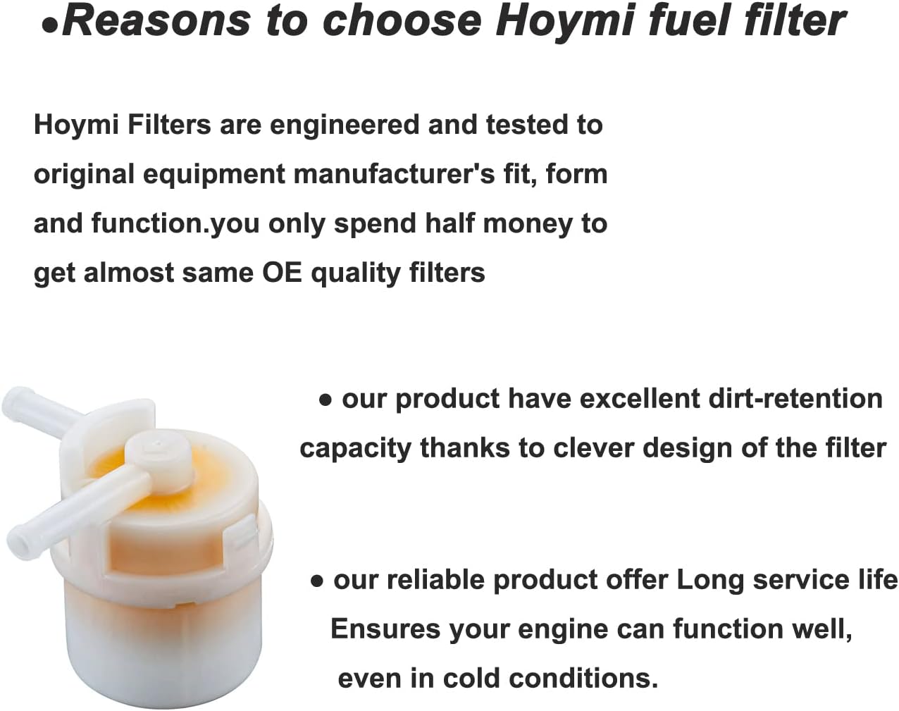 16900-SR3-004 Fuel Filter for Honda Outboard (115 130 HP BF115 BF130) 18-7720 MARINE BOAT 5/16 inch or 8mm outlet inlet