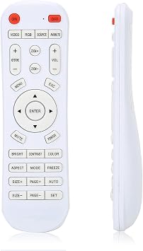 Socobeta Remote Control Projector Remote Control Universal Remote Controller Wireless Remote Control Replacement for Projector