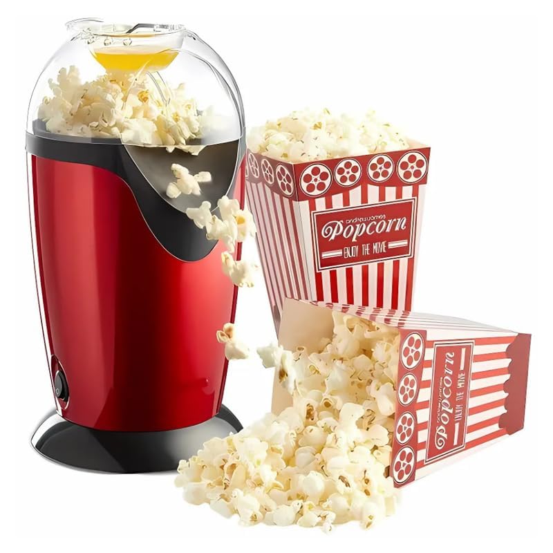 Drumstone 𝟓 𝐘𝐞𝐚𝐫 𝐋𝐨𝐧𝐠 𝐋𝐢𝐟𝐞 𝐖𝐚𝐫𝐫𝐚𝐧𝐭𝐲 1200W Electric Popcorn Maker | Oil-Free Hot Air Popper | Healthy Homemade Popcorn Machine | Compact Snack Maker for Home, Parties-picture-25