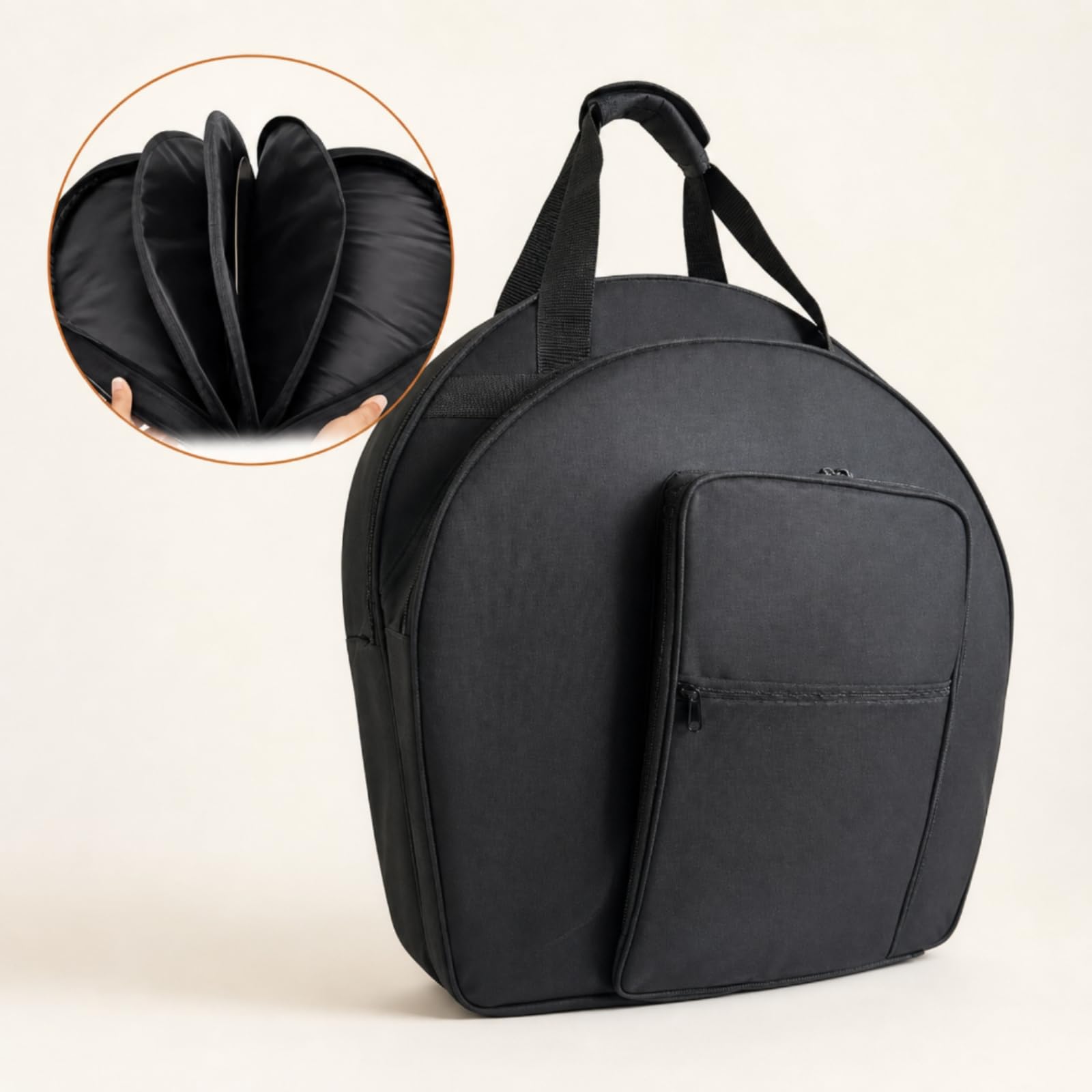 Beckentasche mit Schultergurt doppellagig Becken-Tasche tragbar Beckentasche mit Tragegriff für Musiker