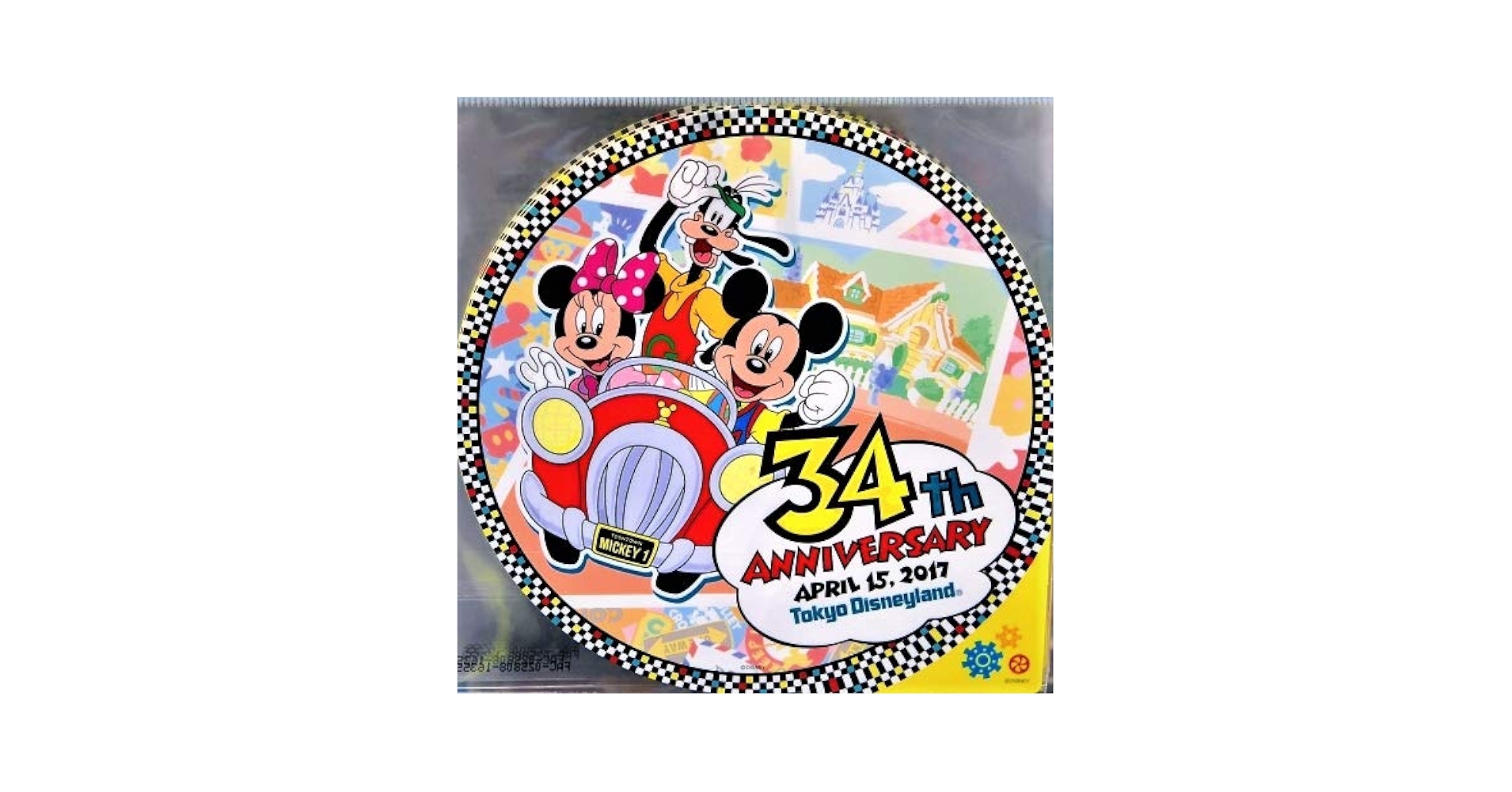 Amazon.co.jp: ディズニーランド 34周年 ステッカー 東京
