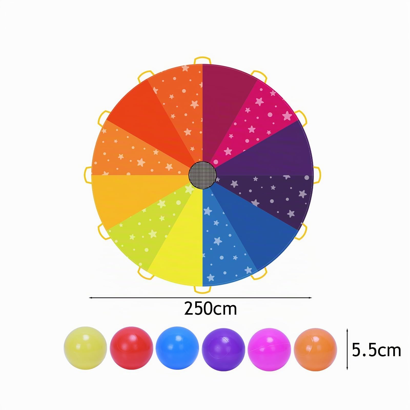 Jeux d'extérieur,Parachute de parapluie arc-en-ciel pour enfants,jeux