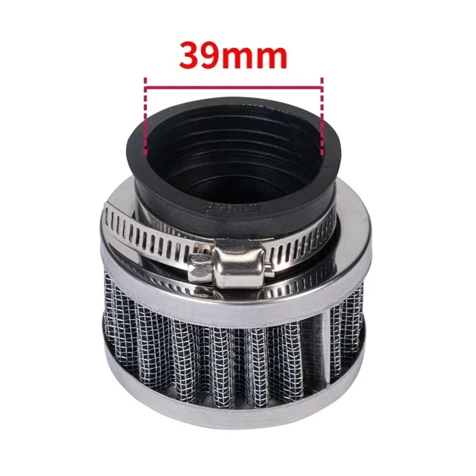 Filtr powietrza wydajnościowy motocykl Pasuje do Honda Kawasaki Yamaha 50mm Moto Filtr powietrza Motocyklowy filtr 28-60mm Wysoki przepływ(39mm)