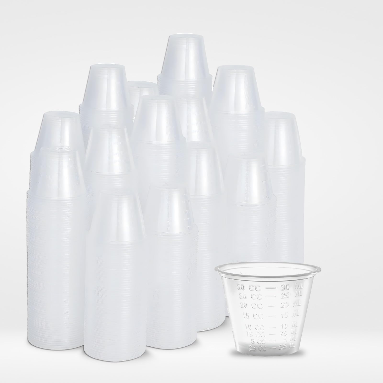 300 Pack Plastic Medicine Cups Disposable 1 oz, Plastic Med Cups Disposable 1 oz, Disposable Medicine Cups 30ml, Plastic Pill Cups Disposable for Medical Purposes, Resin, Epoxy, DIY, Paint