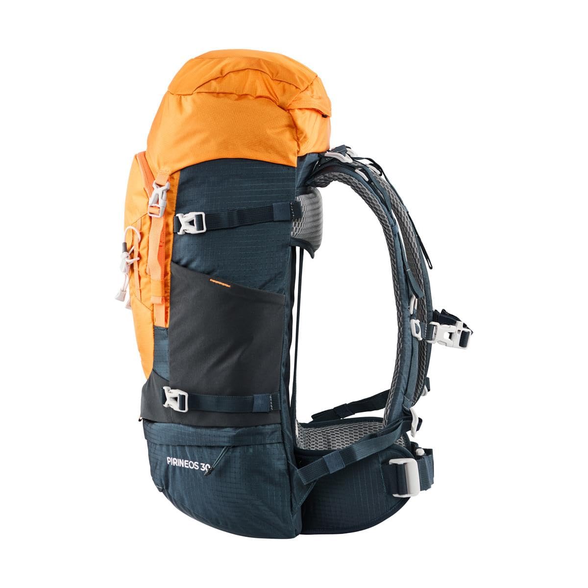 Mochila de travesia con espalda ventilada de 30 L. C: NARANJA/AZUL T: U