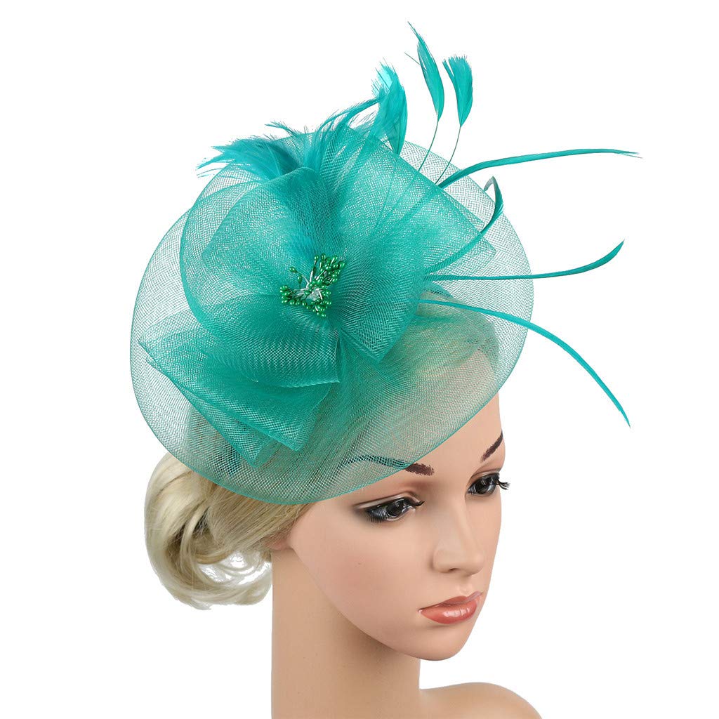 Fascinator Mit Blume Und Federn – Eleganter Haarschmuck Als Haarclip Für Hochzeiten, Tea Party & Kirche