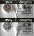 Energizer Battery 357/303 Multi Drain Silver Oxide 1.55V ((2pcs per Pack)