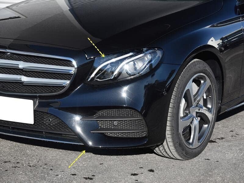 Wivplex Frontsplitter Für E-Klasse W213 (2016–2020) – Carbon-Look, ABS, Für E260/E300/E43 AMG