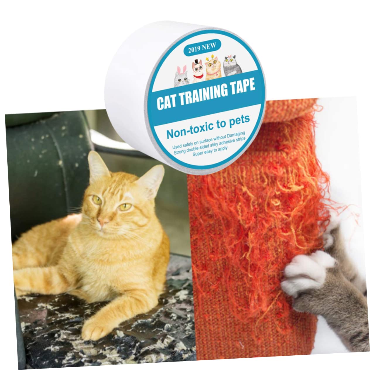 INOOMP 3piezas Protector Autoadhesivo para Sofá De Gato Cinta De Protección contra Arañazos De Adhesivo Transparente para Muebles y Entrenamiento De Mascotas