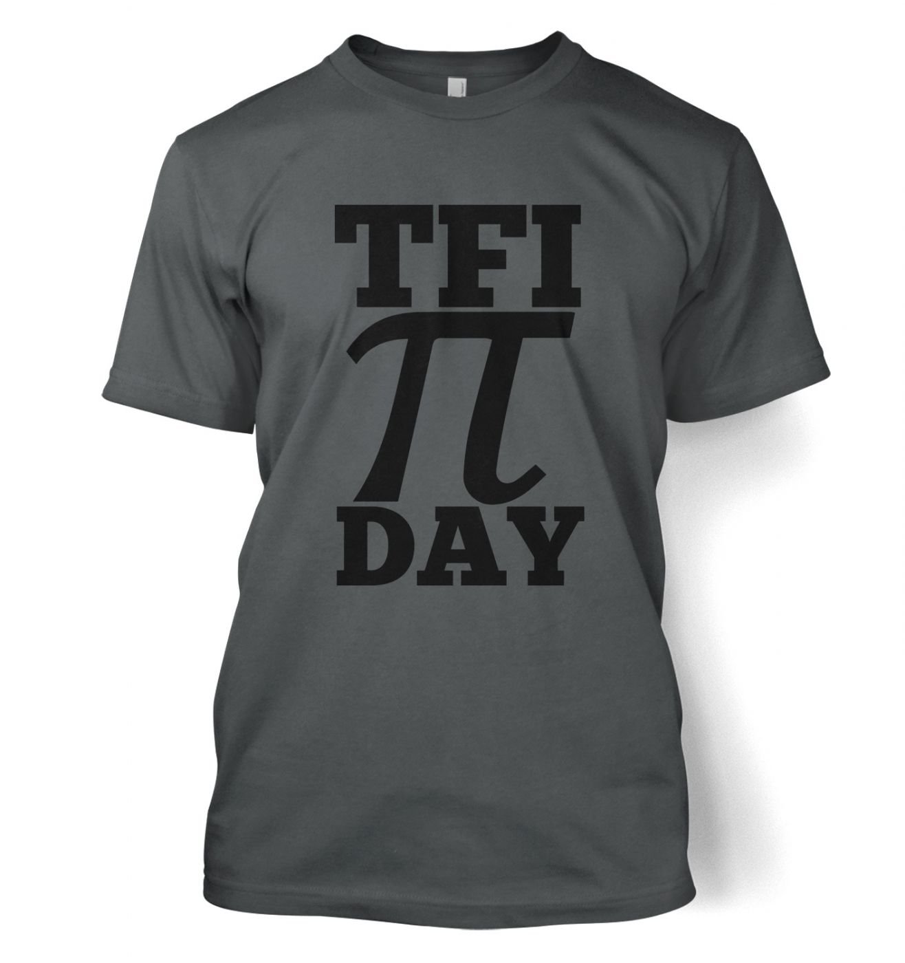 Science Tshirts By Big Mouth Charcoal Tfi Pi Day T-Shirt - XX-Large (50/52")