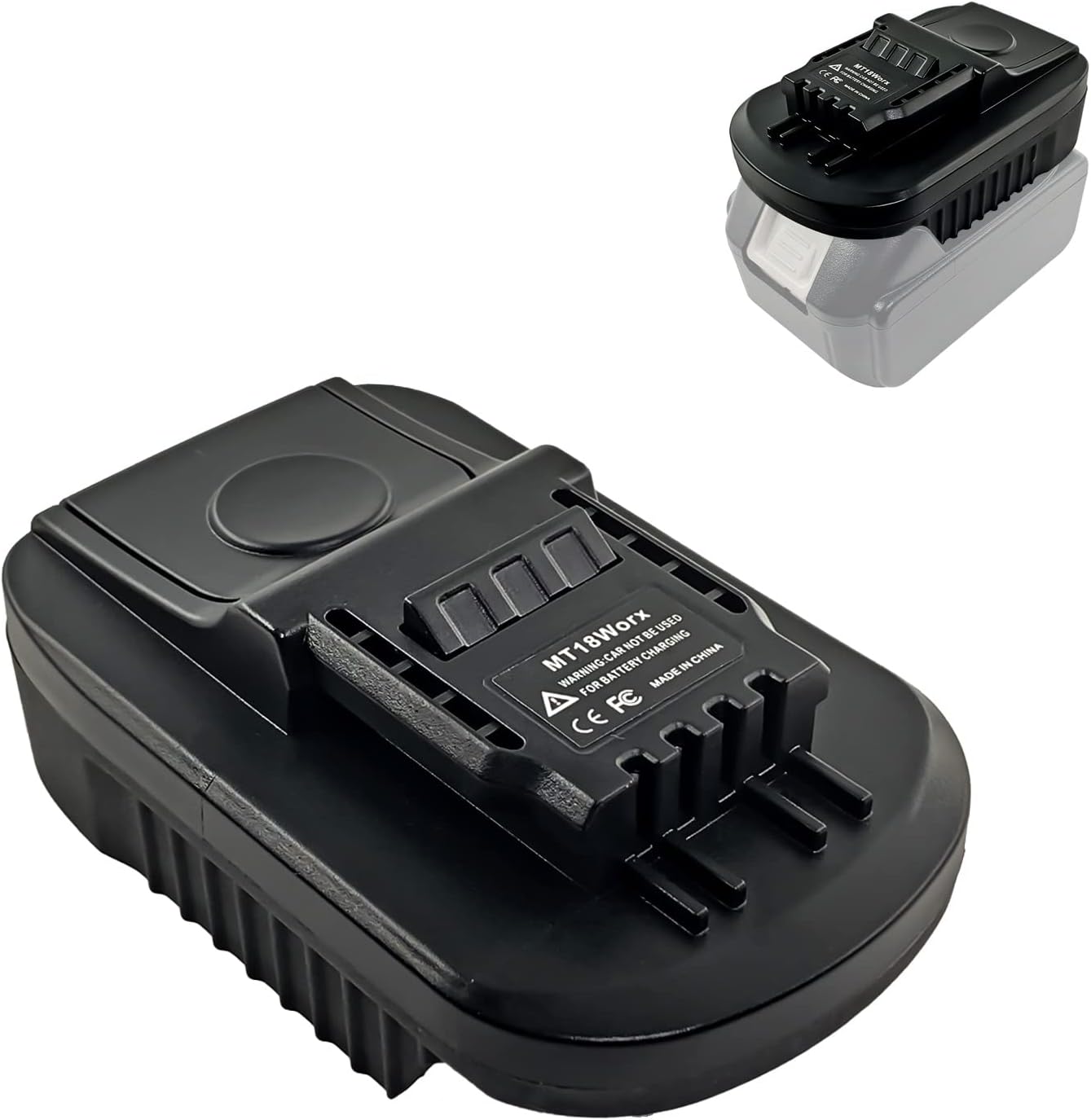 Adaptador de batería para 18 V para Worx 20 V 4 Pines USB Adaptador de Fuente de alimentaci¨®n inal¨¢mbrico Adaptador de batería para 18 V para Worx 20 V 4 Pines USB Adaptador de Fuente de alimentaci¨®n inal¨¢mbrico