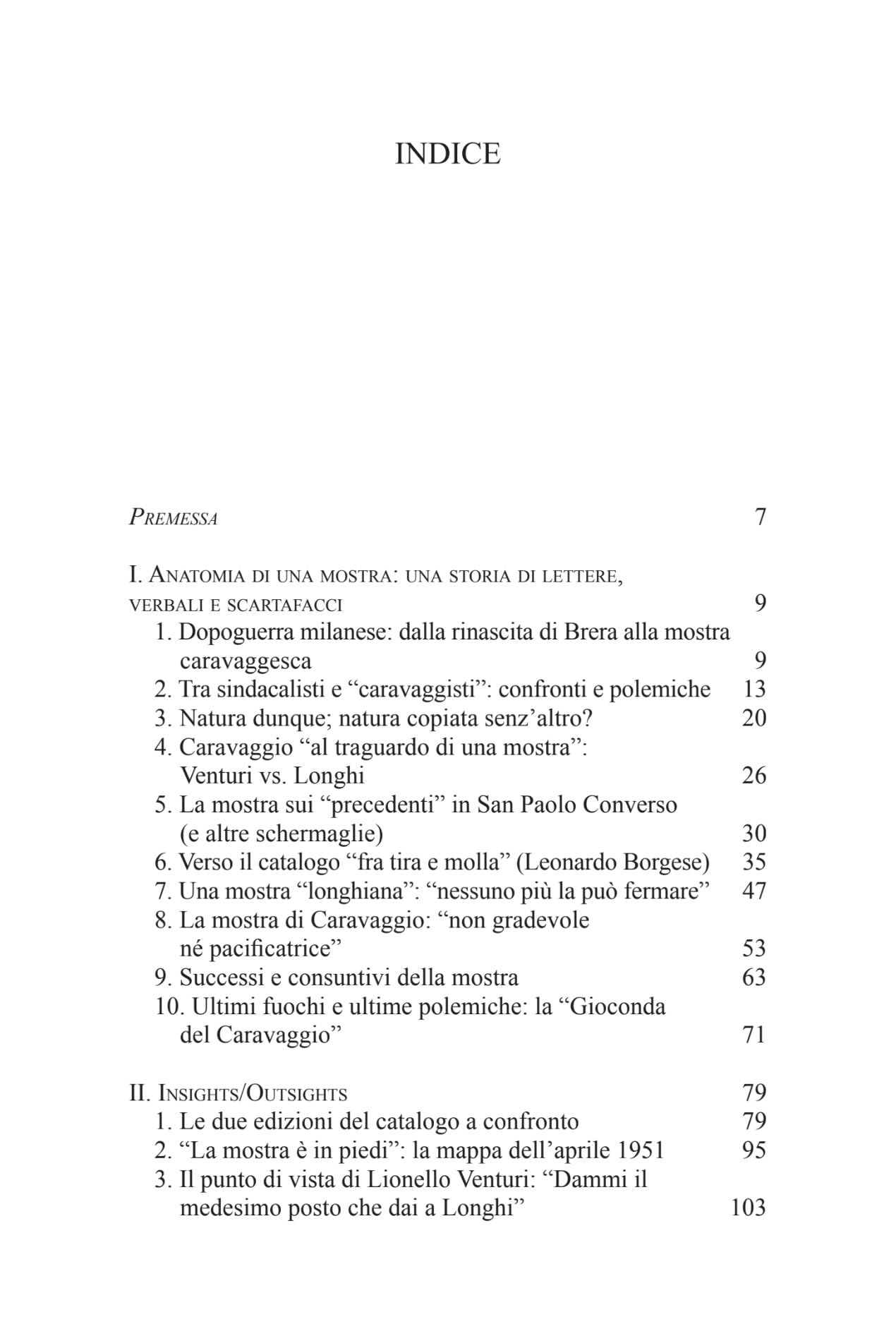 Caravaggio 1951. Anatomia di una mostra