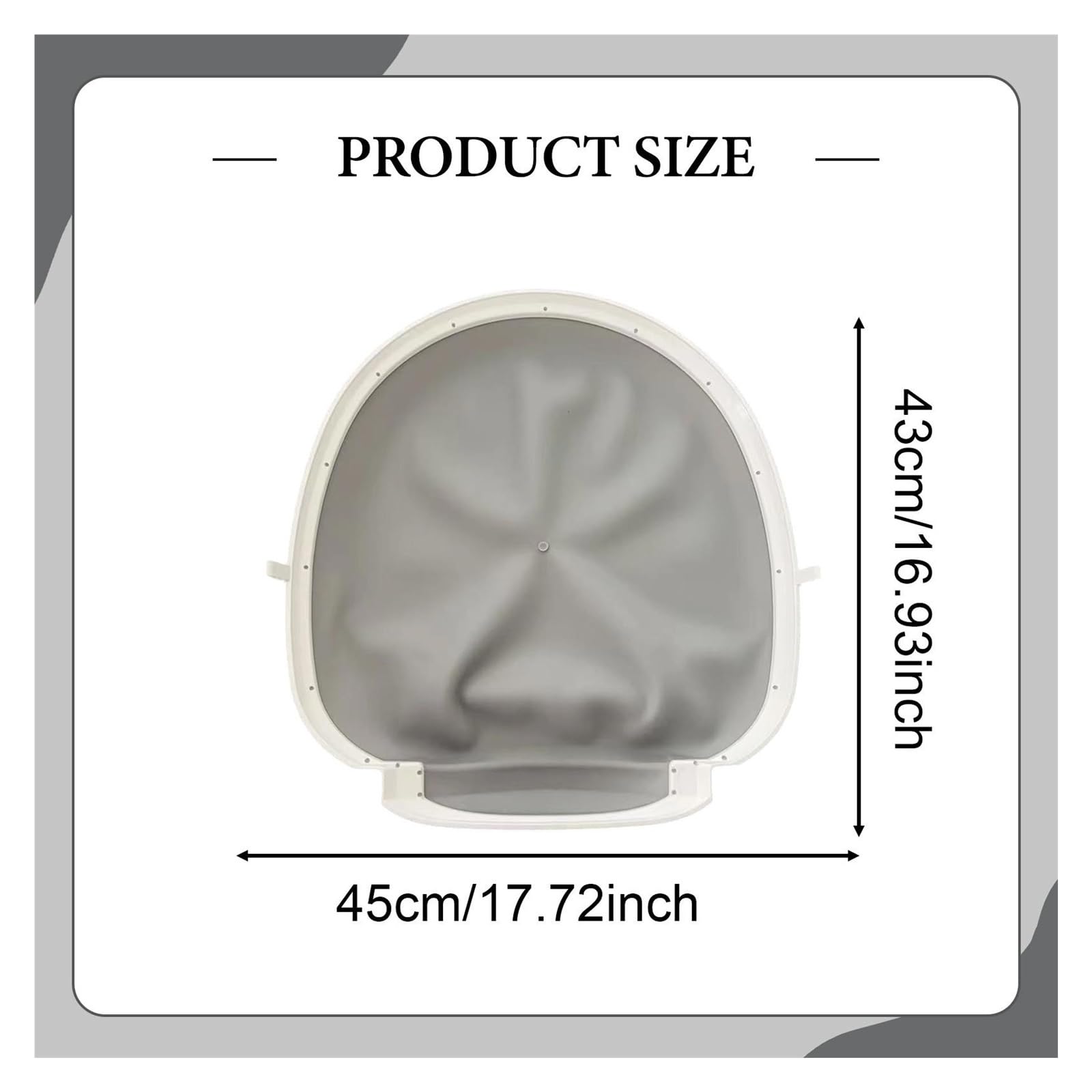 Generico Pad Inferiore in Silicone di Ricambio per lettiera Automatica | Tappetino in silicone e PP che aiuta a trattenere la lettiera, facile da pulire, 45 x 43 x 3 cm