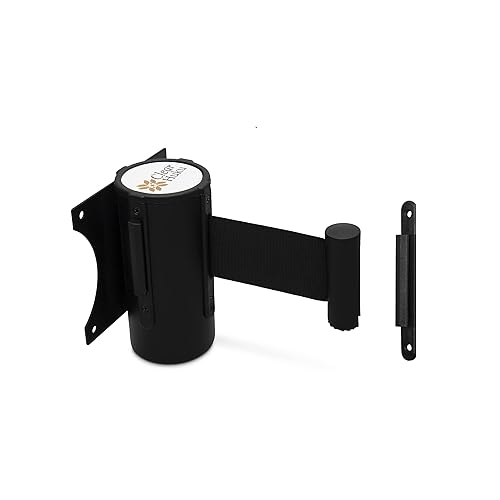 Miniatura 2 de Barrera retráctil para cinturón  Barricada de control de multitudes montada en la pared, cinturones VIP de 8 pies, correa de seguridad para barreras