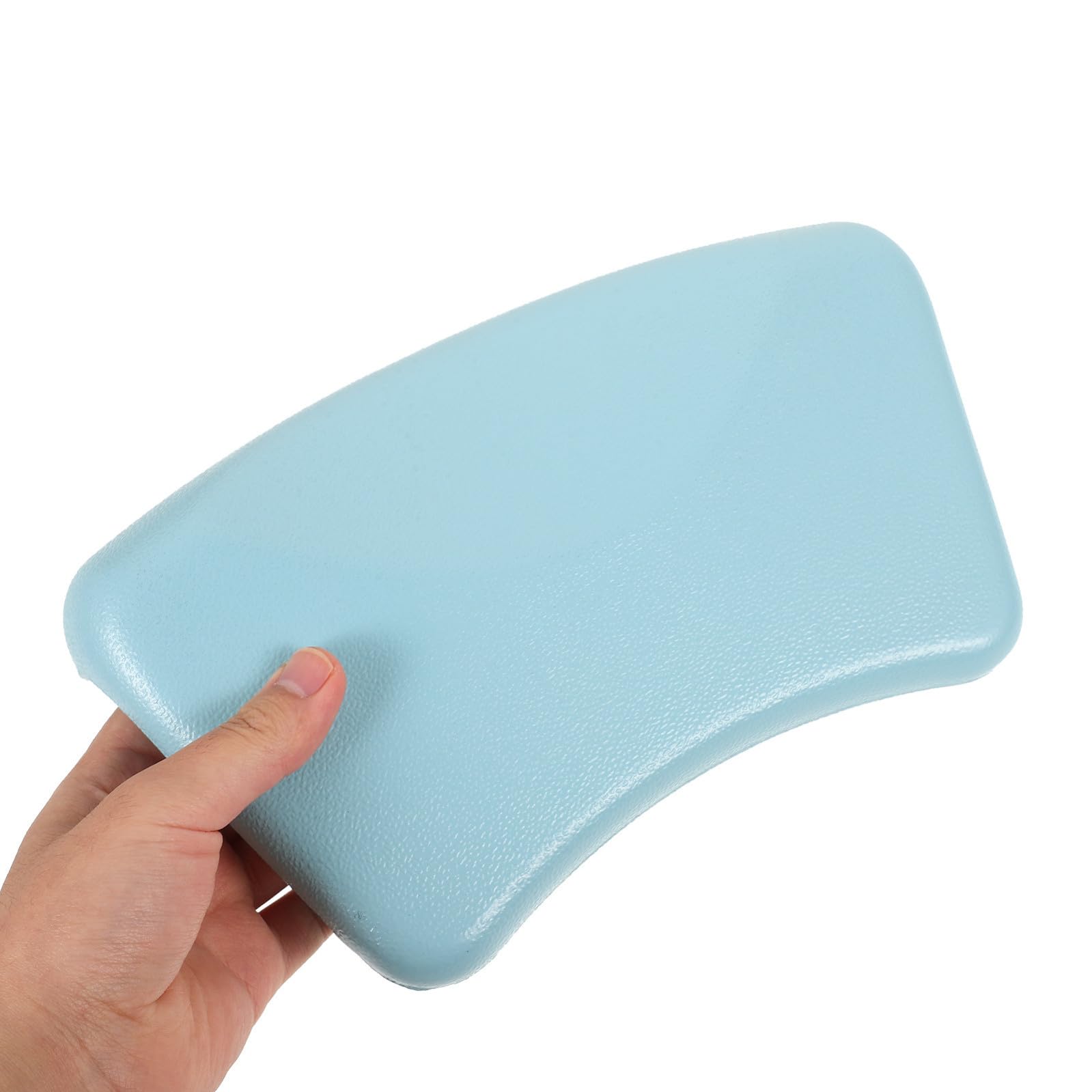 POPETPOP Almohada para Reposacabezas de Bañera T7 Color Azul Claro, Cojín de PU Resistente para Soporte Ergonómico de Cuello y Cabeza, Accesorio Cómodo para Relajación en Baño y SPA