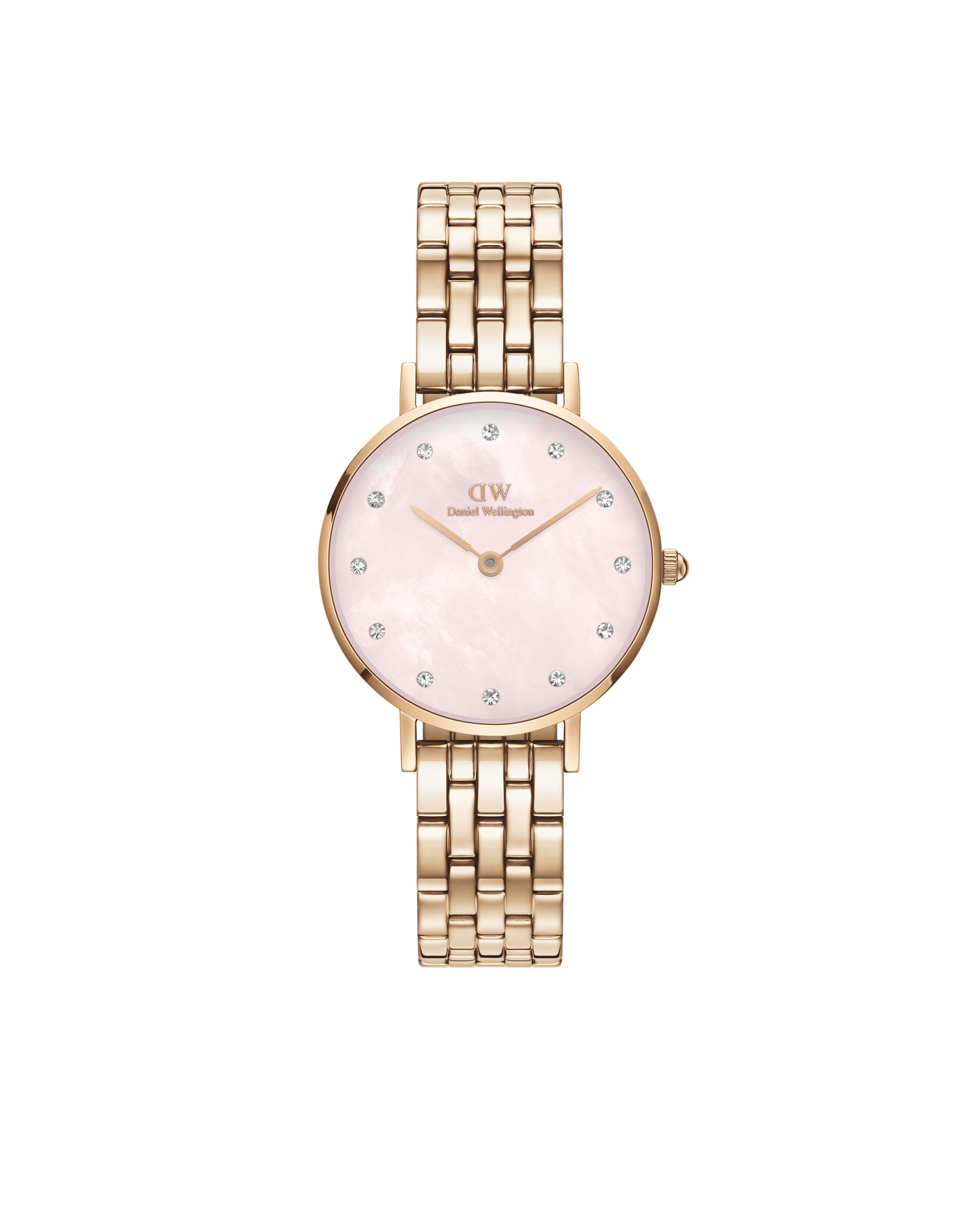 Daniel Wellington Stainless Steel Petite Lumine 28 5-Link Pink Dial Women Analogue Watch, Rose Gold Band (B0BRXR82JD) Amazon Price History, Amazon Price Tracker