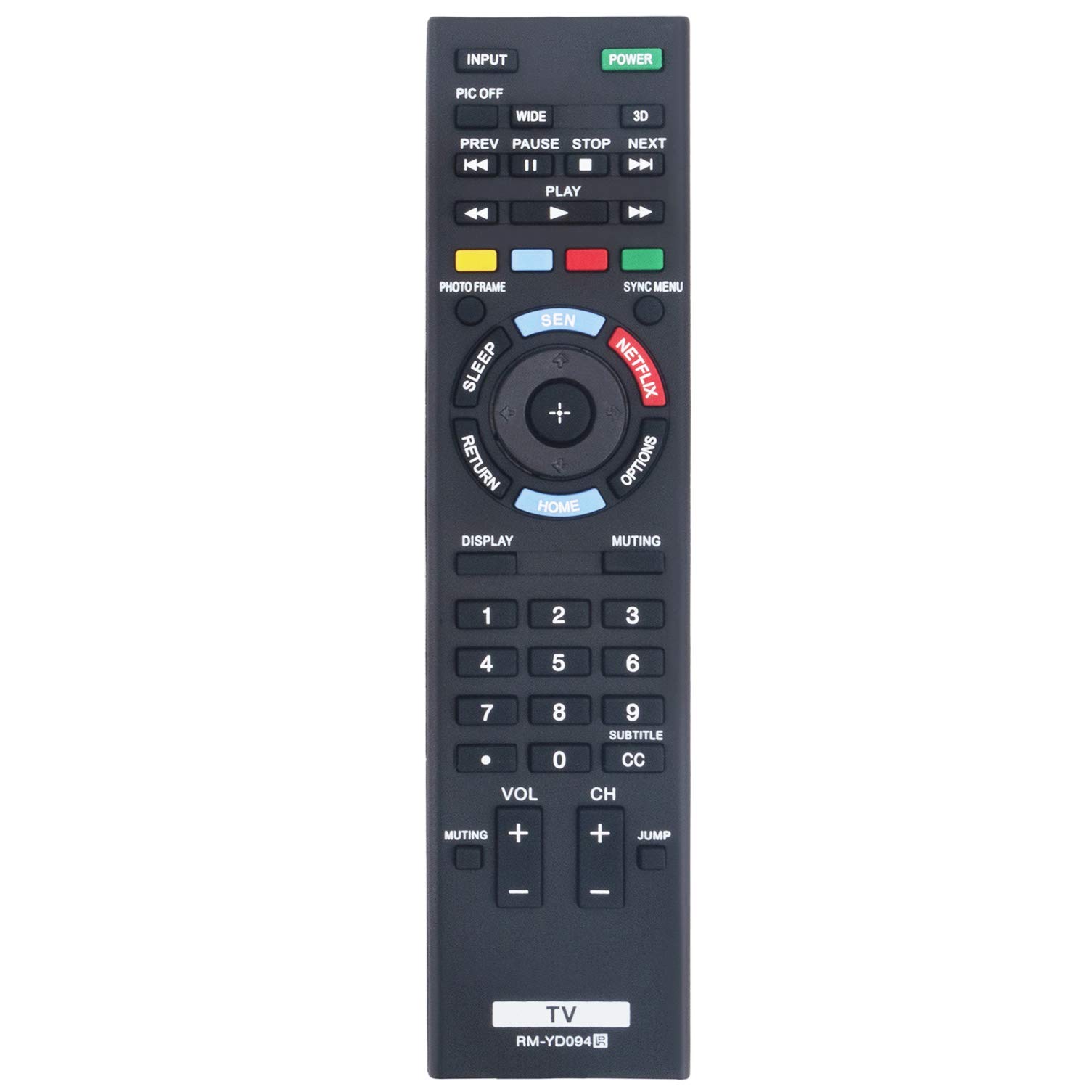 RM-YD094 Replacement Remote Control Applicable for Sony TV KDL