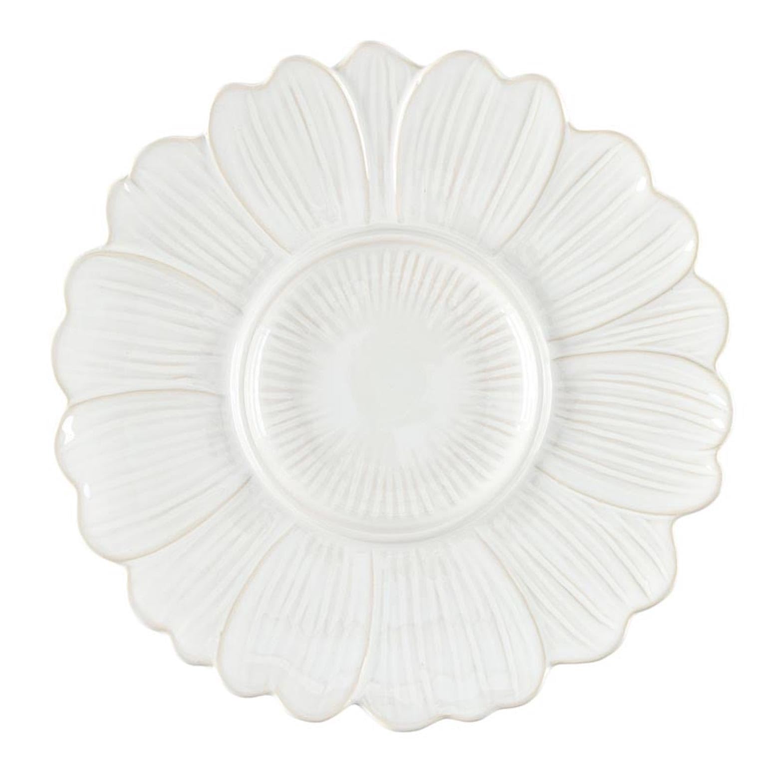 Santa Barbara Design Studio White Ceramic Artichoke Design Serving Dish, 12" Diameter Platter