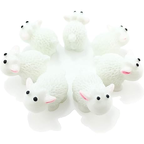 Miniature Garden Herd of Sheep