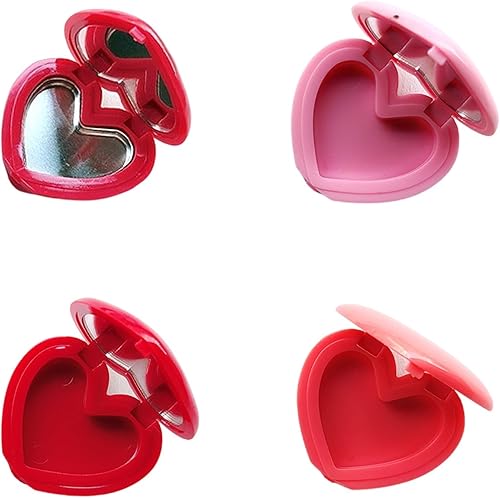 Empty Lipstick Palettes Makeup Palettes Cosmetics Storage Box For Eyeshadow Lipstick Blusher Powder Highlighter Makeup Palette(Bright red)