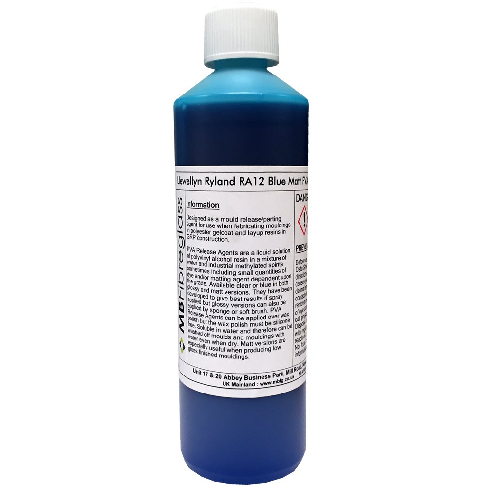 Polycraft ( Mb Fibreglass ) Blue Polycraft Lr Ra12 Pva Matt Release Agent - 500Ml