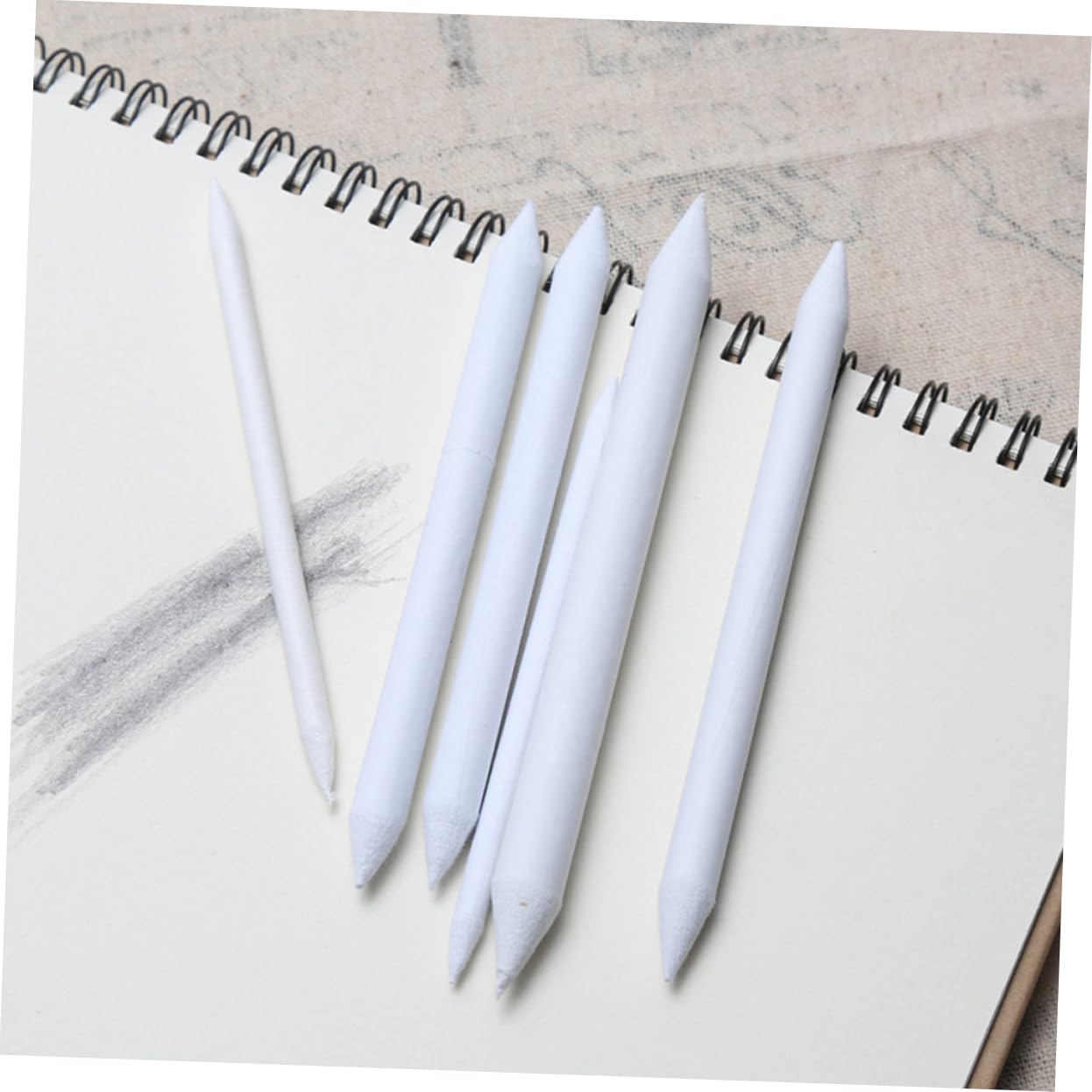 Lot De 9 Estompes Pour Dessin Et Croquis - Différentes Tailles - Pour Fusain, Pastel, Crayon - Avec éponge Et Papier Abrasif
