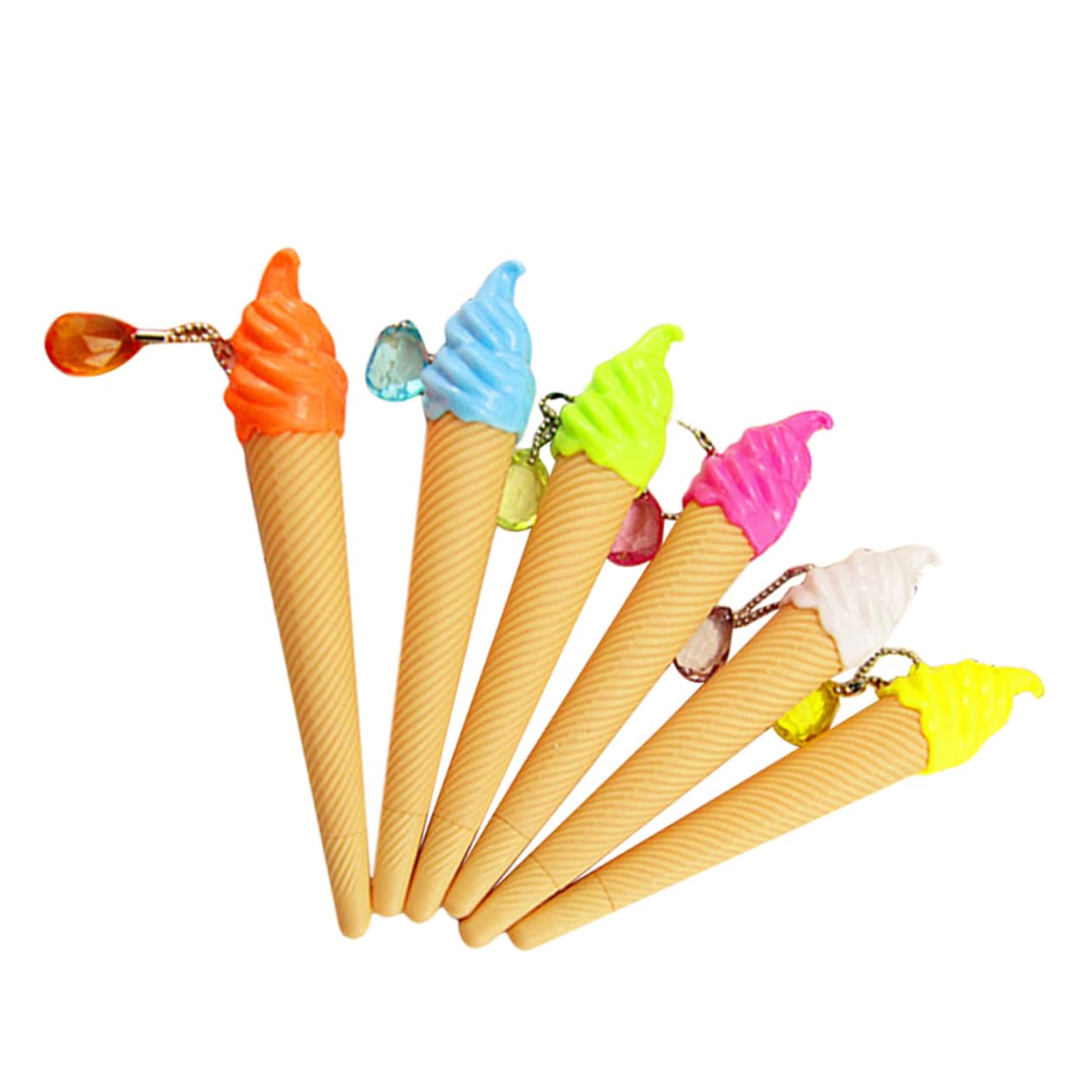 TEHAUX 48 Pezzi Gel Gelato per Adolescenti Cancella Facile Scrittura Design per Scuola e Ufficio Colore Casuale