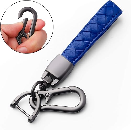 Miniatura 4 de Sindeda Funda compatible con llavero Toyota con llavero de cuero, protección completa de TPU suave, funda para llavero RAV4, Camry, Avalon, Corolla,