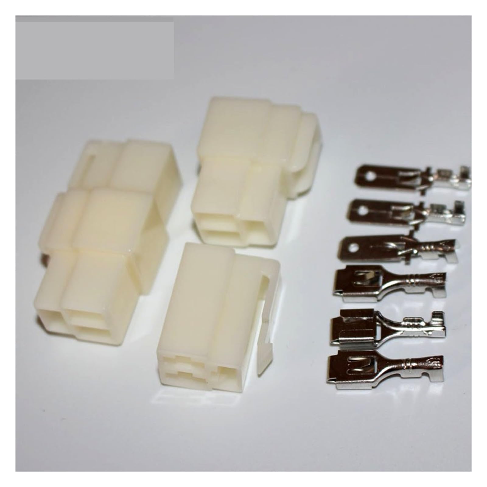 NSIXSURIM 5sets 6.3mm 3 pin Electrical Connector Kits, 3P Male and Female Socket for Motorcycle Car