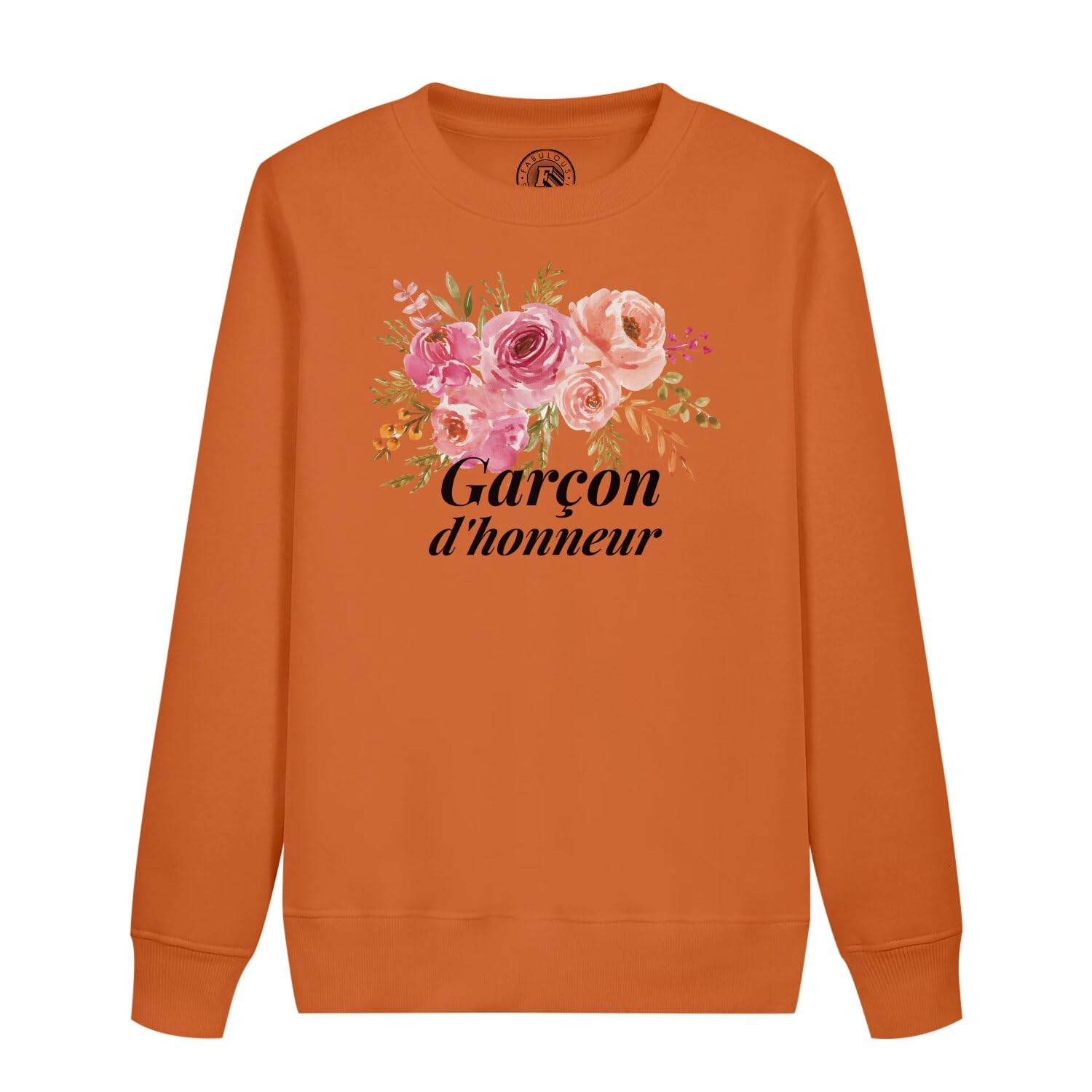 Sweat garçon d'honneur mariage avec bouquet aquarelle chic - 4