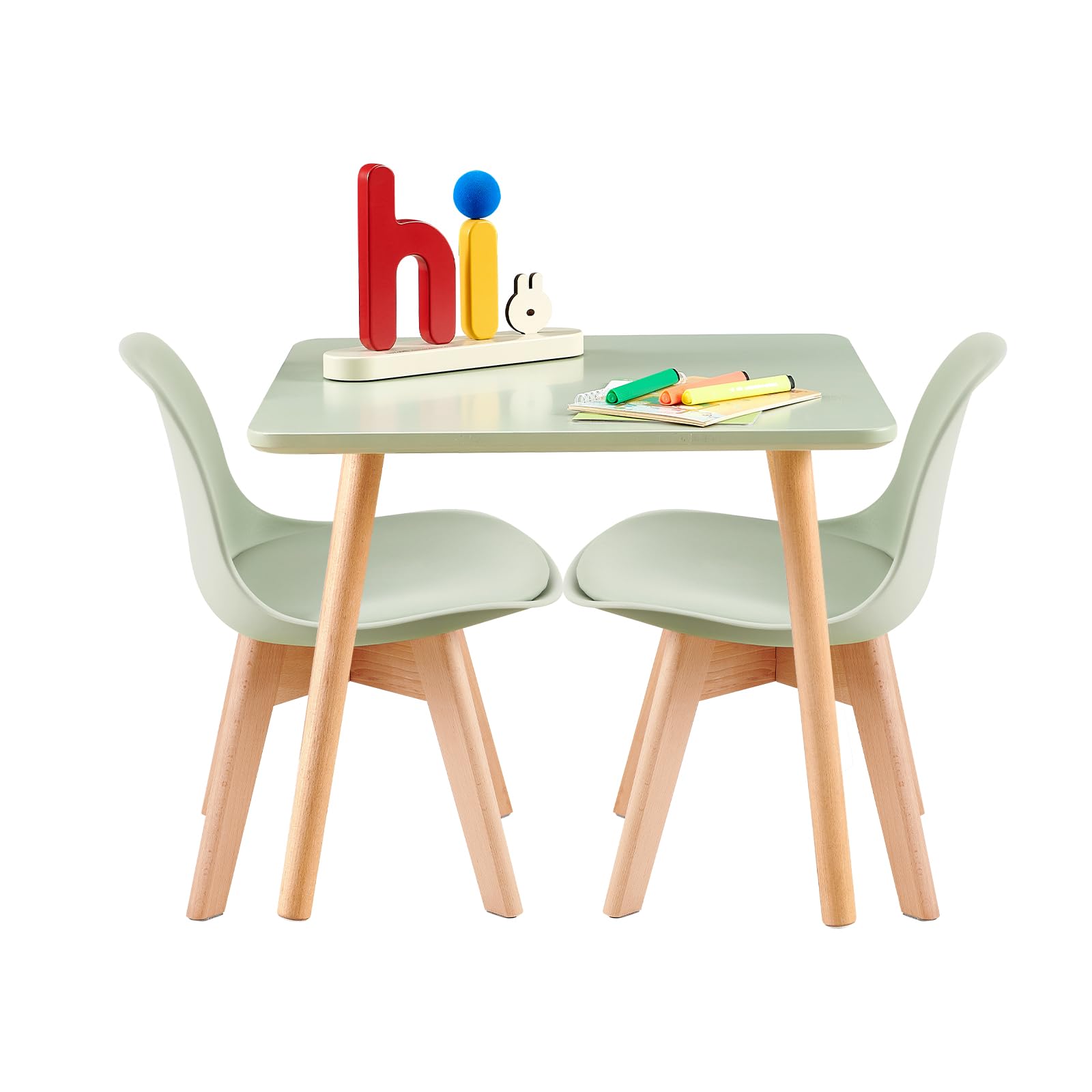 Set tavolo e sedia per bambini Montessori: mobili multifunzionali in legno di faggio - Italia
