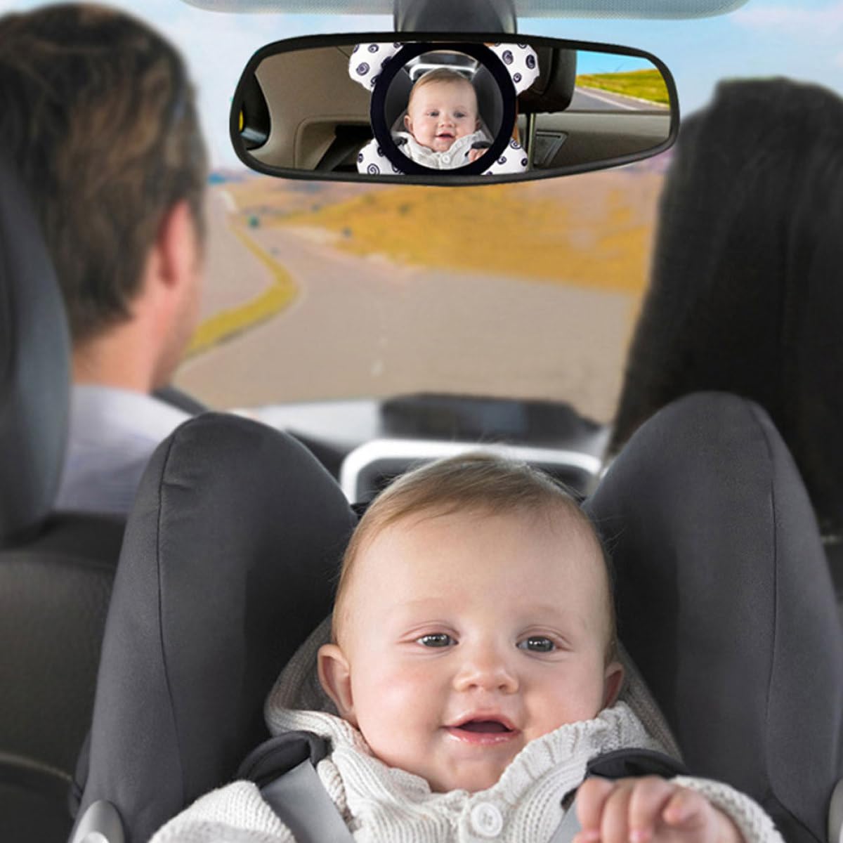 VICASKY 3piezas Espejo De Observación Para Bebés Asiento De Auto Retrovisor Para Niño Niña Fácil Instalación y Compatible Vehículos Reduce El Llanto Infantil