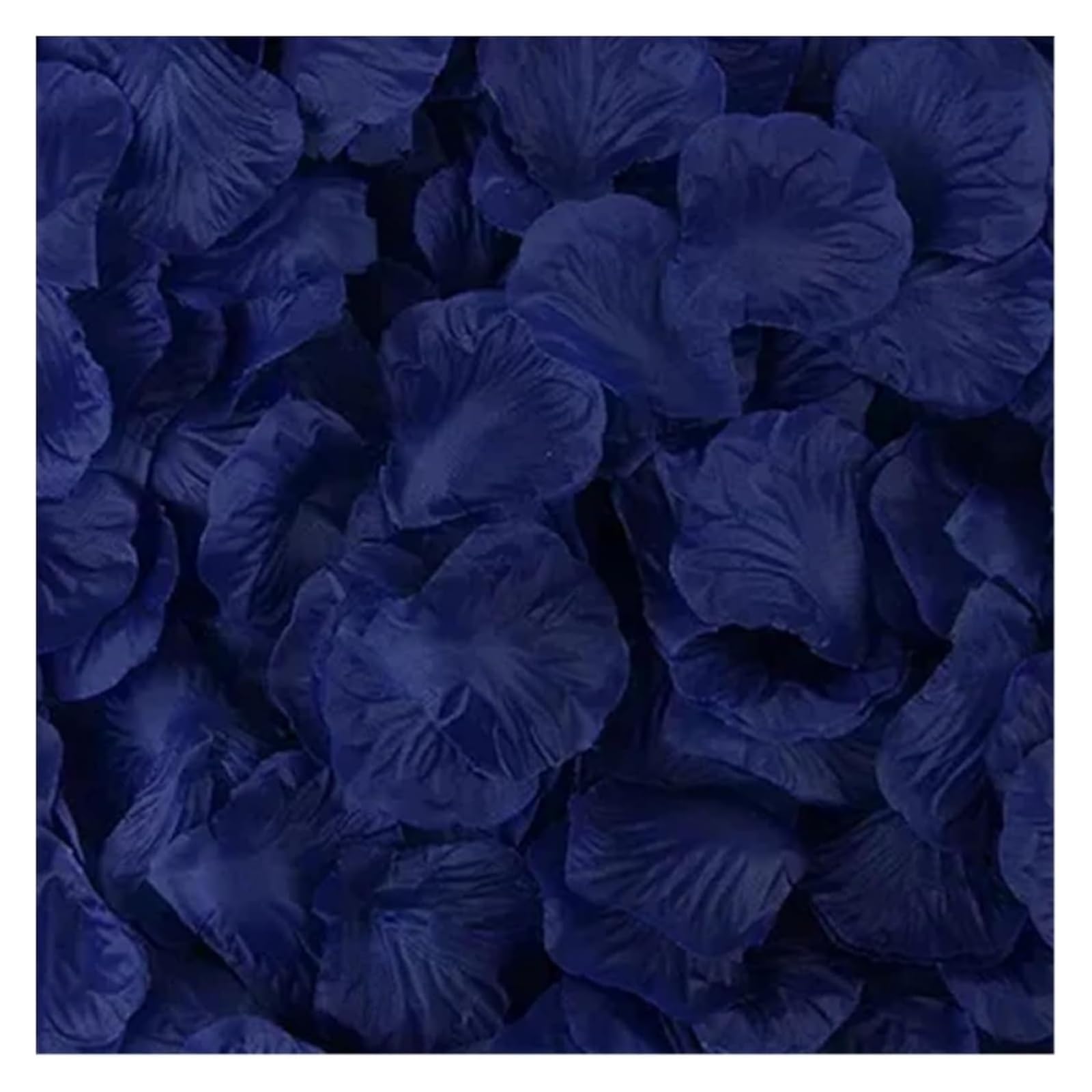 CYJAZNHH Artificial Rose Petals Multicolor Silk 2000 Pcs(Dark Blue)