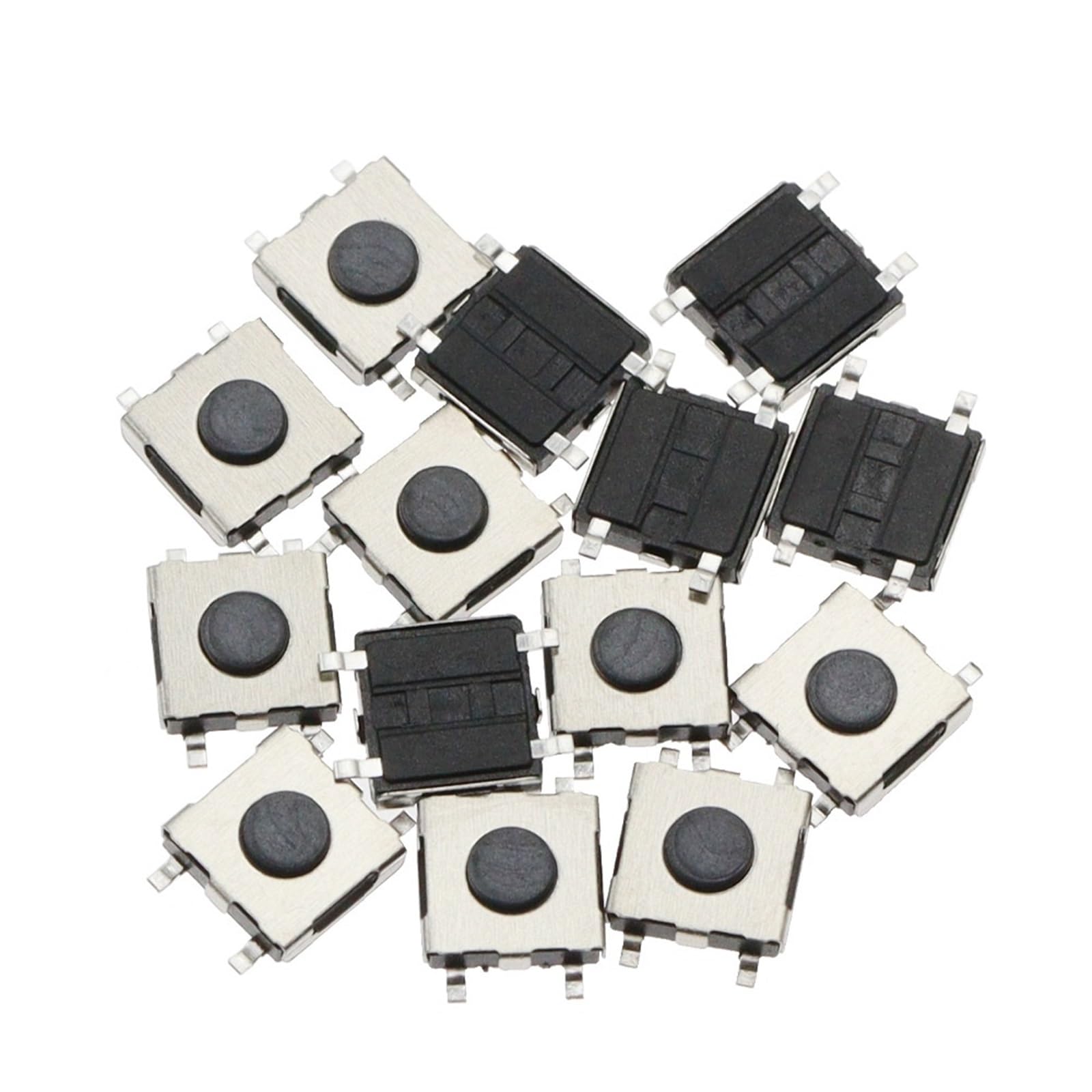 Interrupteur tactile 4pin SMD 4.5x4.5x1.5mm pour circuits imprimés lot de 100pcs