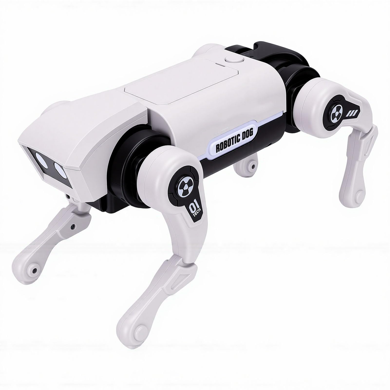 Perro Robot Controlado por Voz AI, Mascota Electrónica Programable Interactiva con Control Remoto, para Juegos de Codificación para Niños