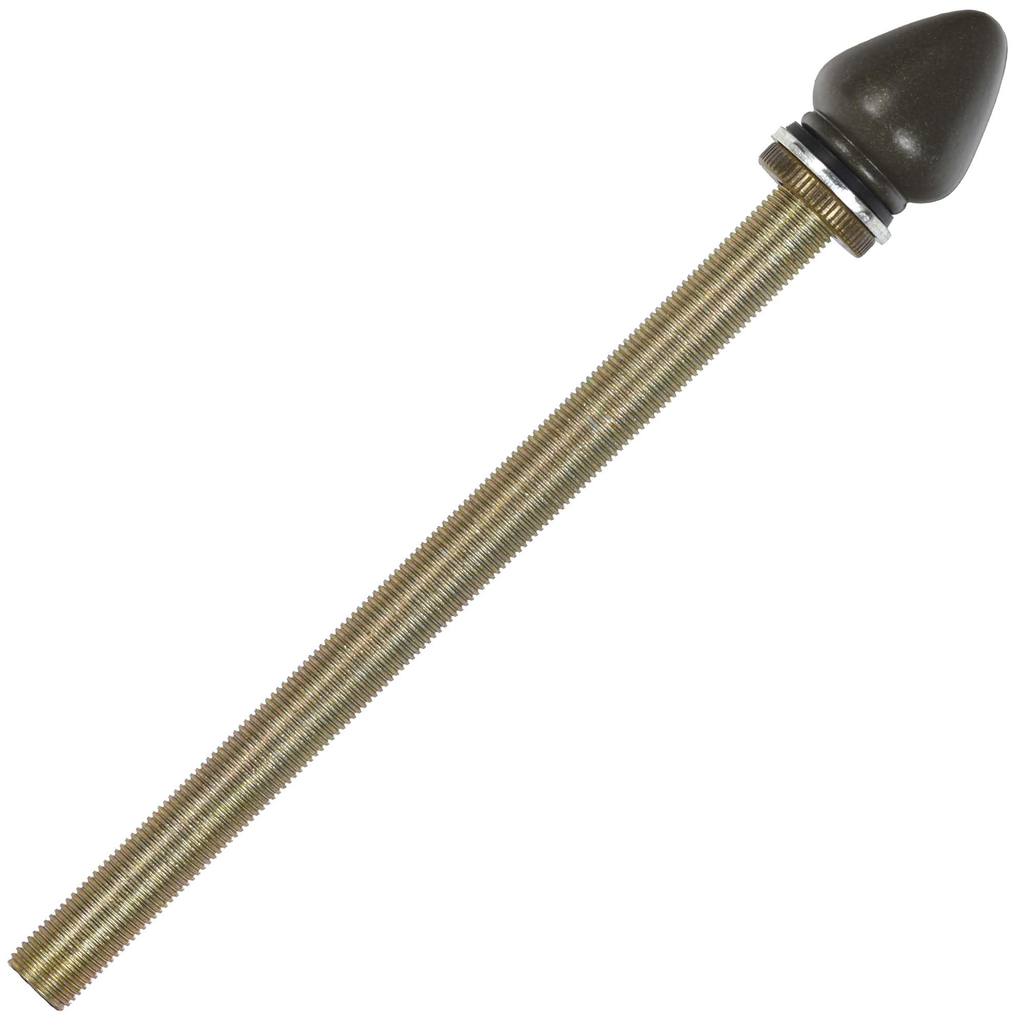 Bieye SS035 Lampshade Support with Finial for Tiffany Style Stained Glass Floor Lamp Table Lamp (G3/8 155mm All Thread)