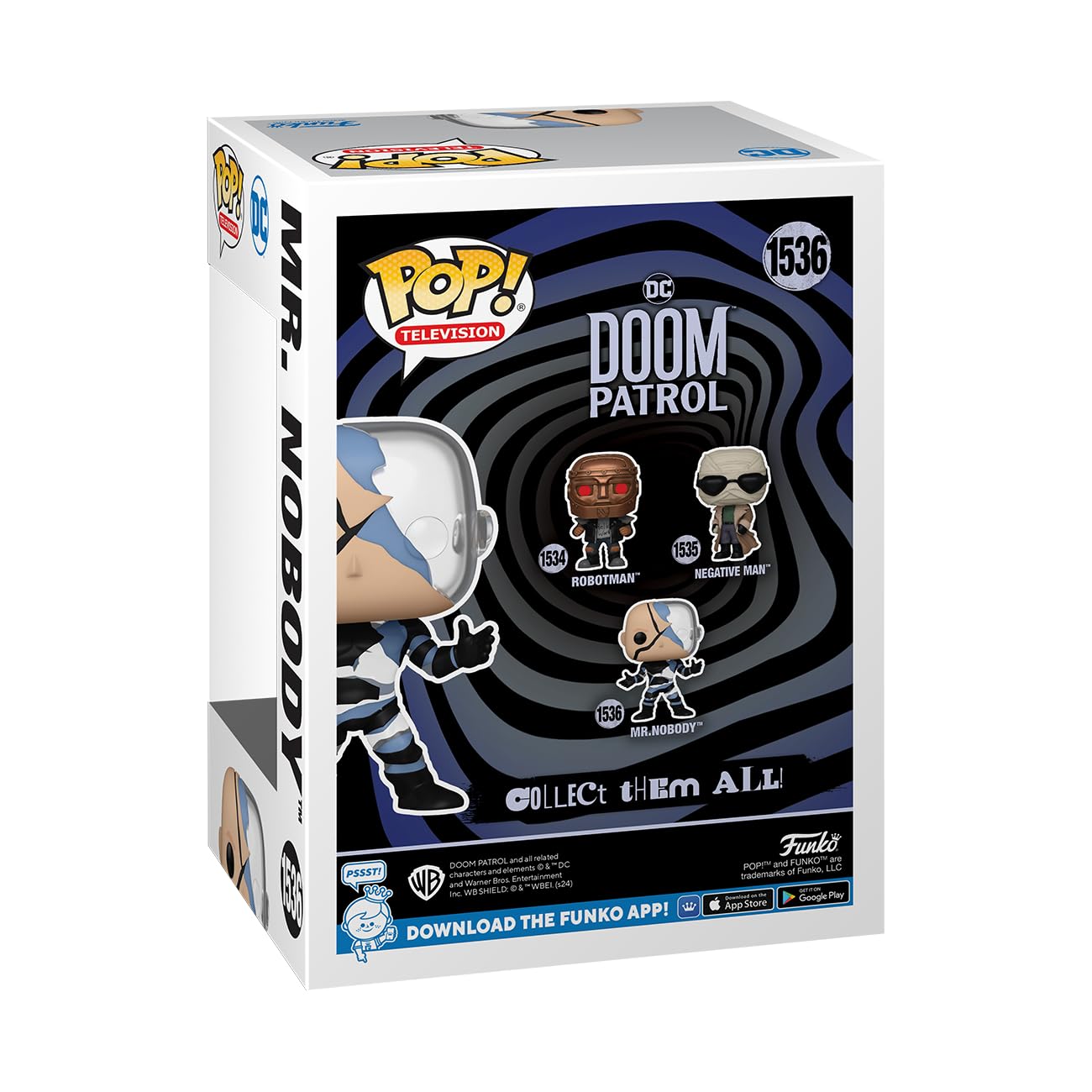 Funko POP! TV: Doom Patrol, Mr. Nobody, Glow In the Dark, Collectable Vinyl Figure, Gift Idea, Official Merchandise - Image 3