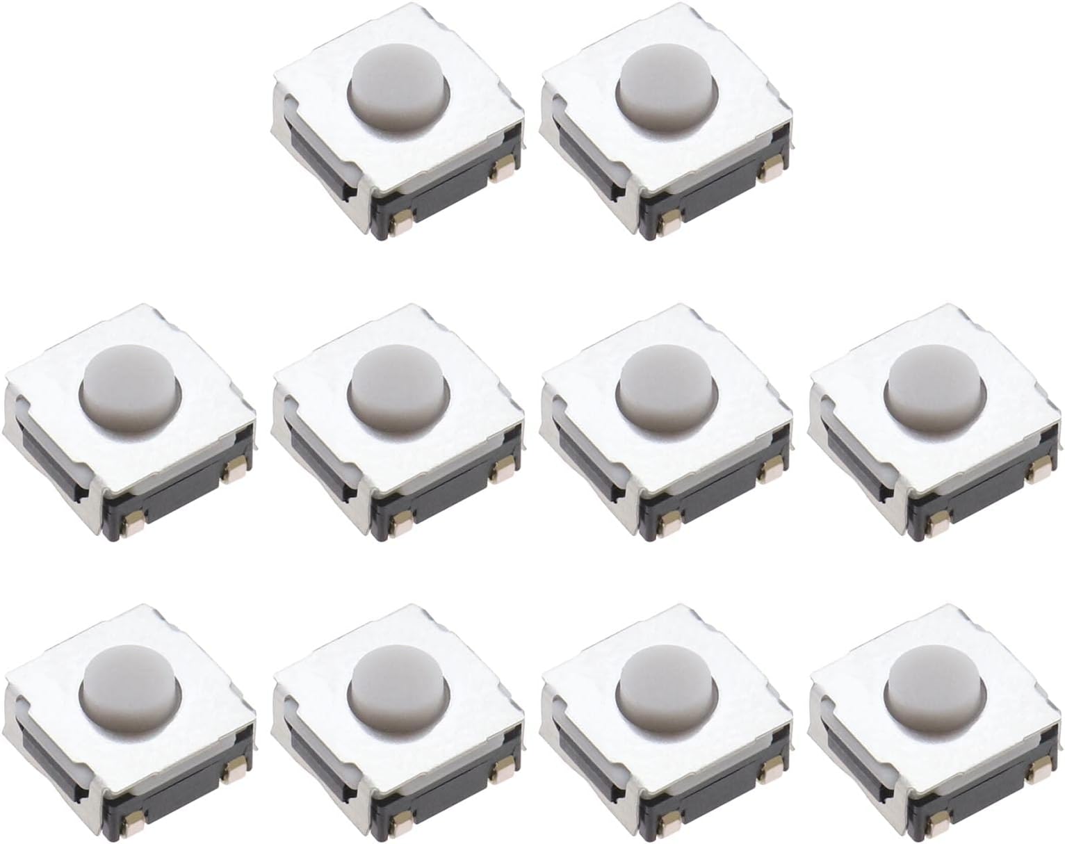 10Pcs Remote Key Fob Buttons Replacement Compatible with Renault Clio Kangoo Megane Modus Twingo Traffic Master Remote Key Fob Micro Switch Button