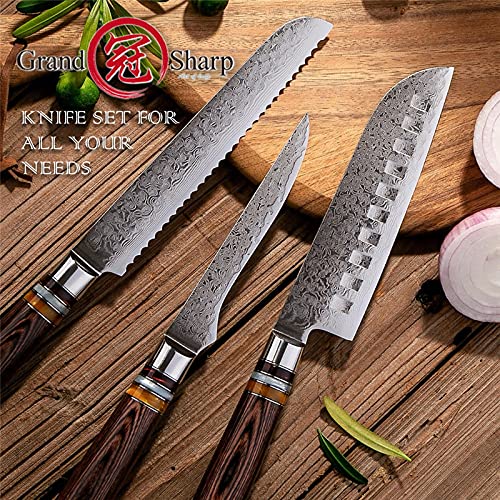 Set Cuchillos Cocina 3 Piezas Acero Aleación miniatura 6