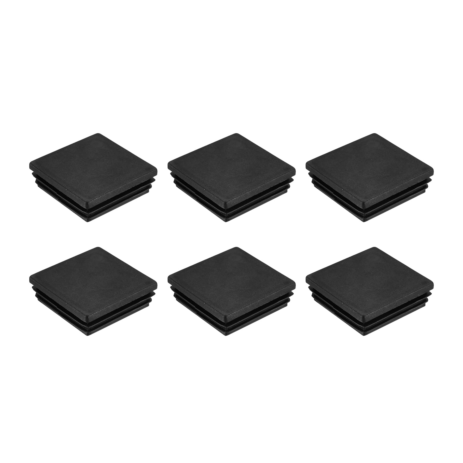 uxcell 6Pcs Square Plastic Plugs 60x60mm/2.36x2.36 for 54-58mm/2.13-2.28"