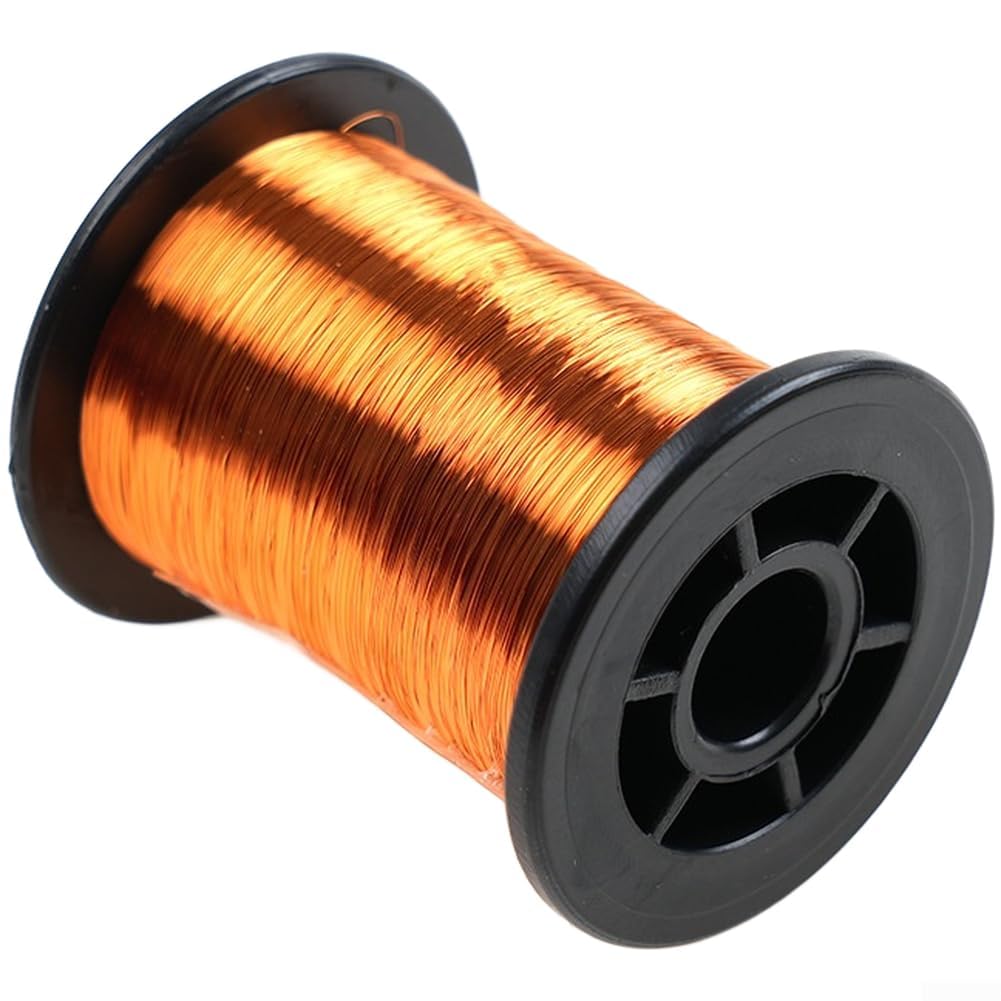 Fine Gauge Copper Wire 0.1mm for Fly Tying Nymph Body Material and Hook Binding in Traditional and Modern Fly Patterns (Orange)