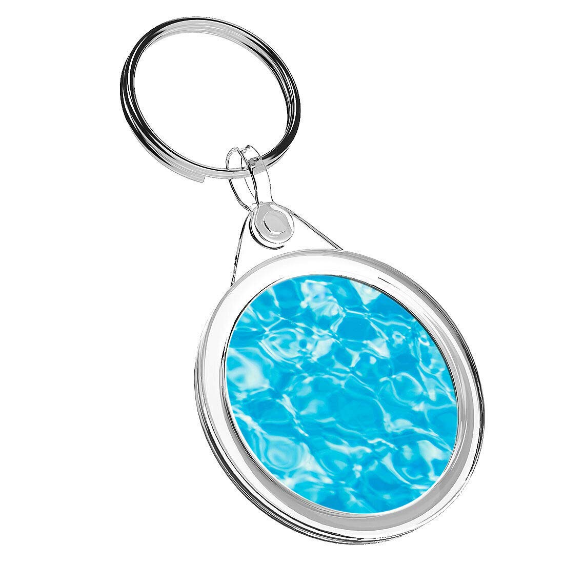 Destination Vinyl Keyrings Unisex Multi 1 X Blue Water Swimming Pool Beach - Keyring Ir02 Mum Dad Birthday #8805